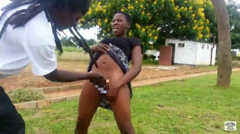 African naked girl wear g string and fucked