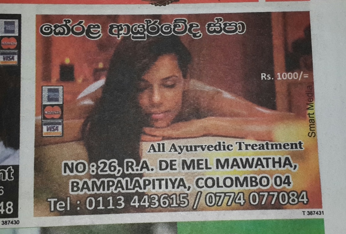 Telephones  of parlors happy ending massage  in Colombo  (BR) 